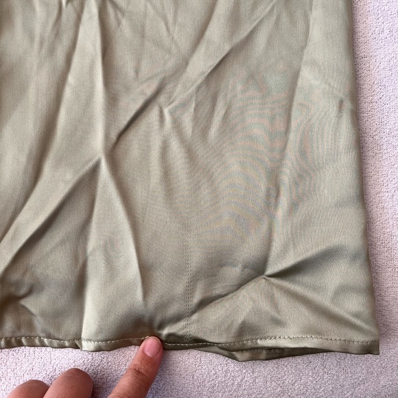 NWT Zara Satin Wrap Tie Waist Skirt M - Picture 15 of 16